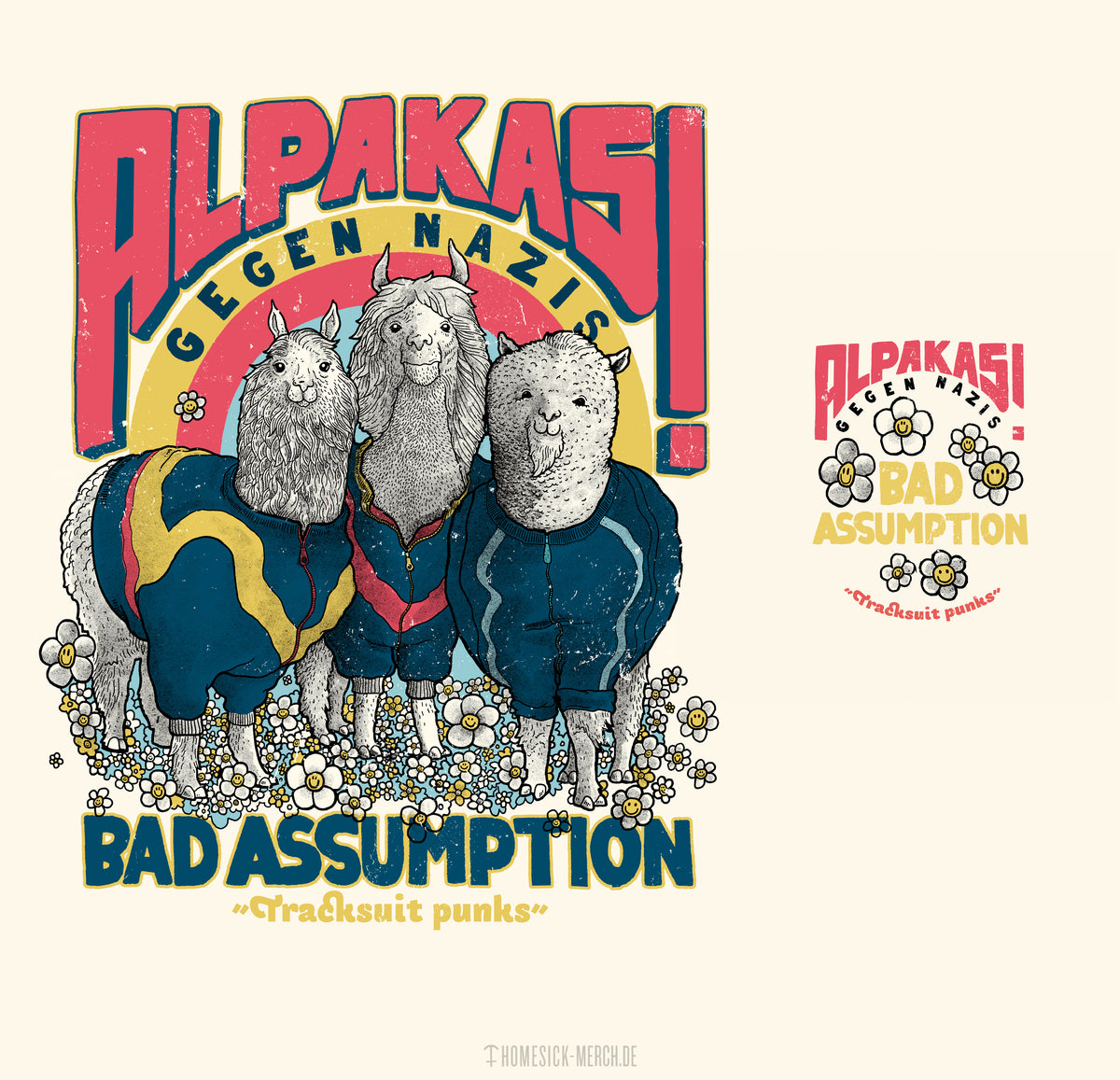 Bad Assumption - Alpakas gegen Nazis Shirt 2.0