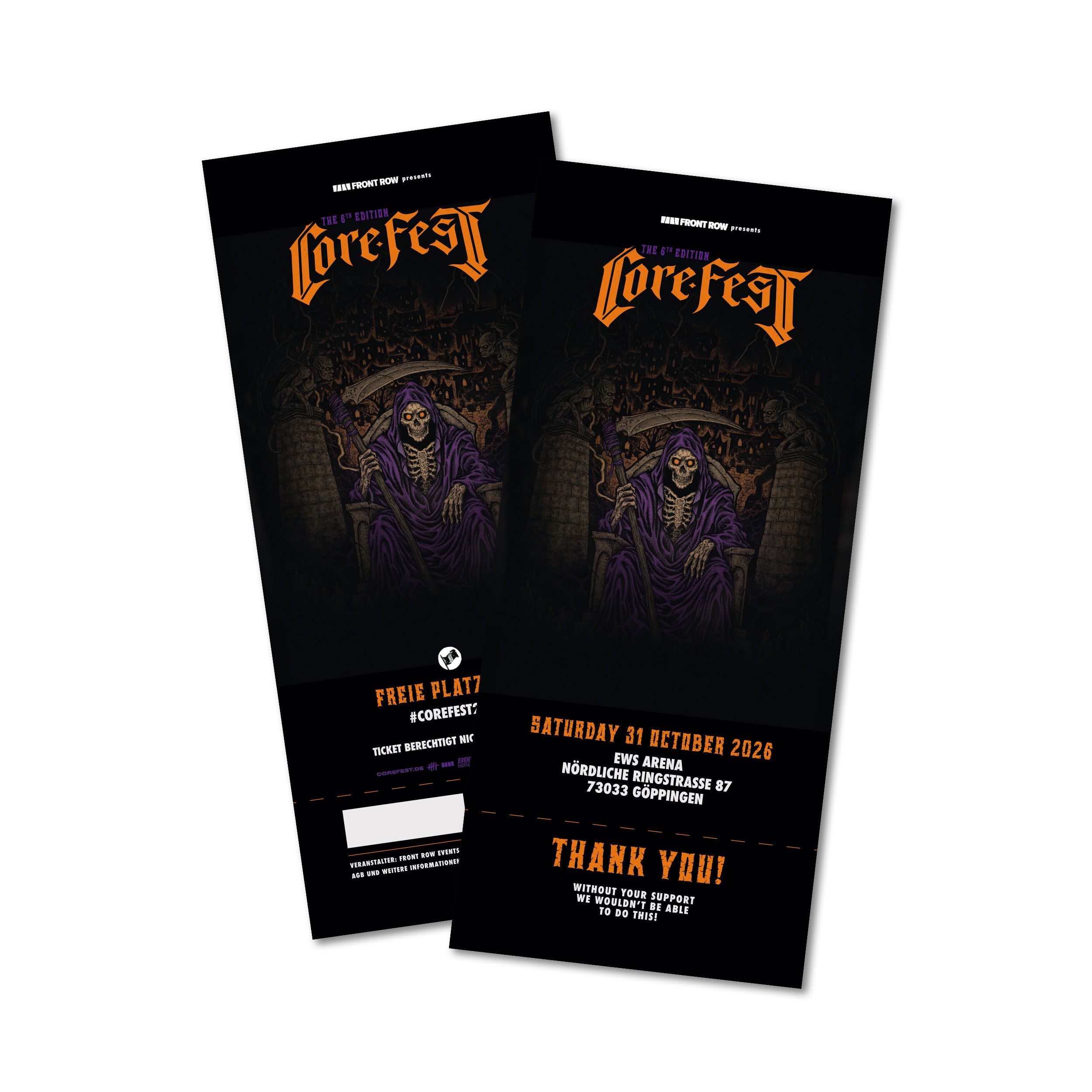 Core Fest 2026 - Memory Ticket – Front Row Shop